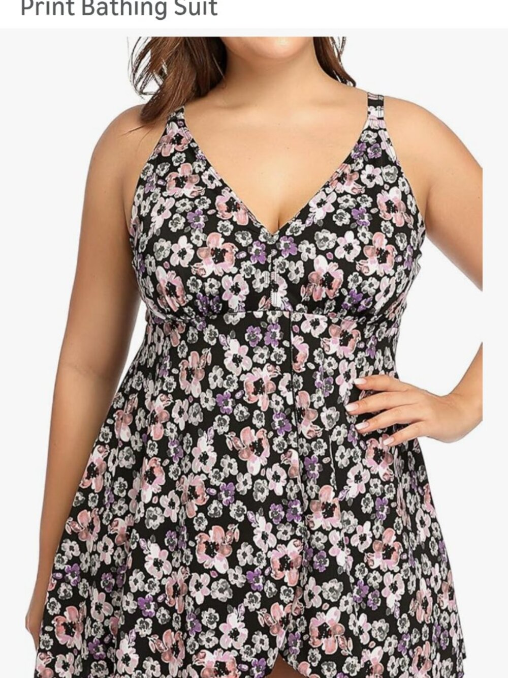 PERONA Women's Swimdress Plus Size Swimwear